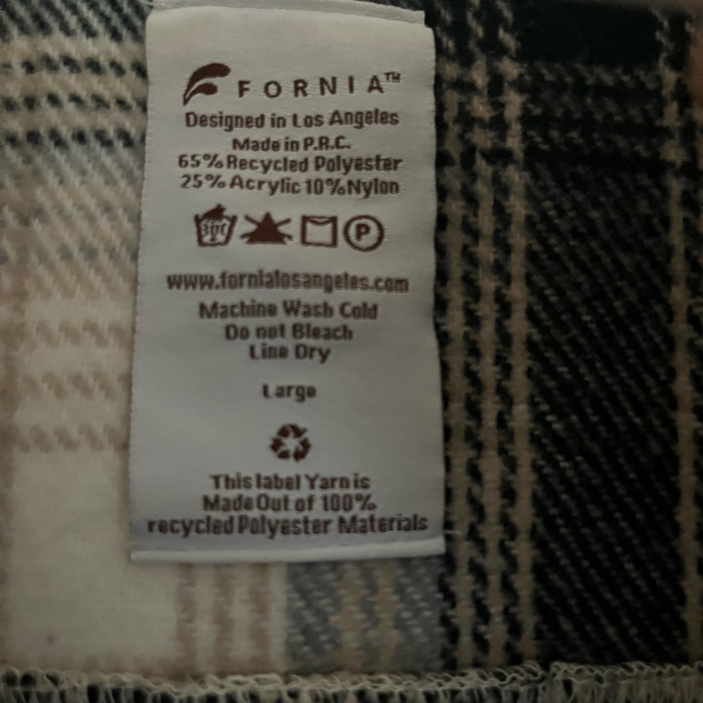 Fornia Plaid Shirt - Black and White